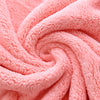 Fleece Hooded Baby Towel - Pink Bunny