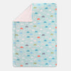 Dotted Back Baby Blanket - Blue Cloud
