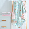 Dotted Back Baby Blanket - Blue Cloud