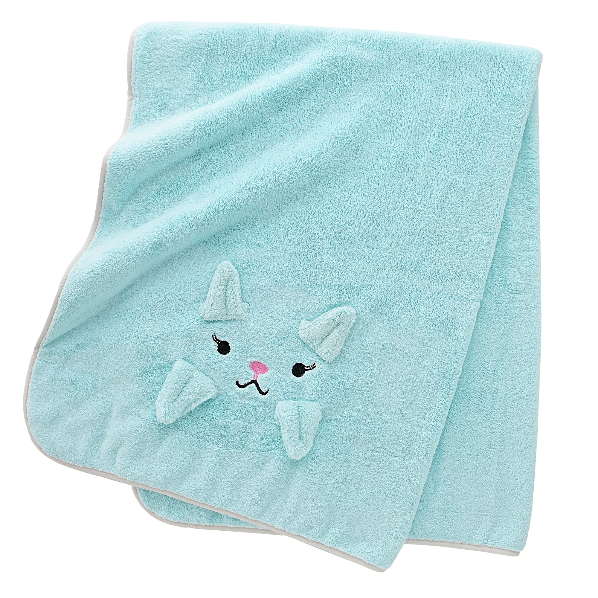 3D Baby Blanket - Turquoise Bunny