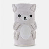 3D Baby Blanket - Grey Bear